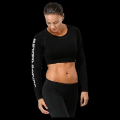 Outlet Better Bodies Bowery cropped LS Black Svart