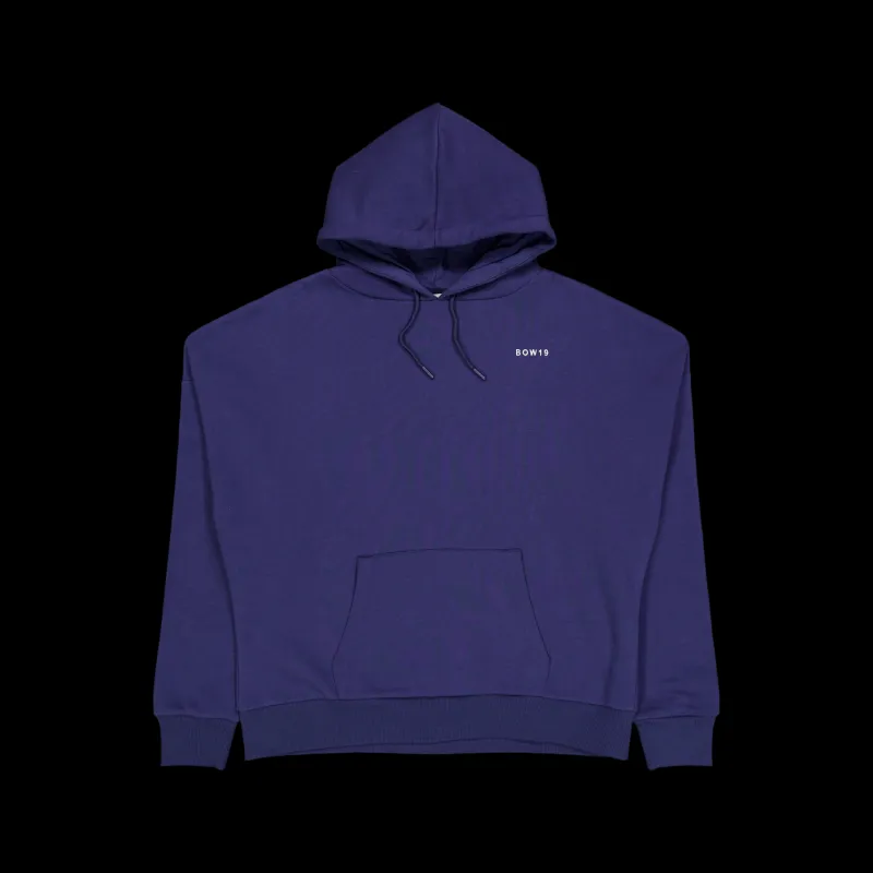 Discount BOW19 Bowie Hoodie Navy Blå