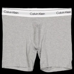 Calvin Klein Boxer Brief 3pk Mp1 Grey Heather, White, Black Grå Clearance