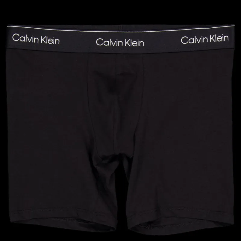 Calvin Klein Boxer Brief 3pk Tm6 Black W/ Black Wb Svart