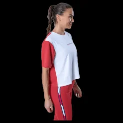 Tommy Hilfiger Sport Boxy T-Shirt Short Sleeve Pink/White Rosa och Vit Outlet
