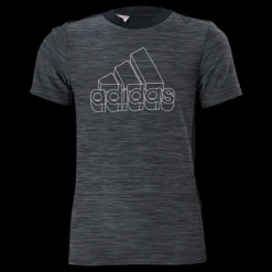 Sale adidas Boys Aeroready Heather Tee Black / Grey Four / White Svart