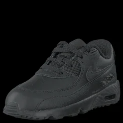 Online Nike Boys' Air Max 90 Leather TD Kids Black/black Svart