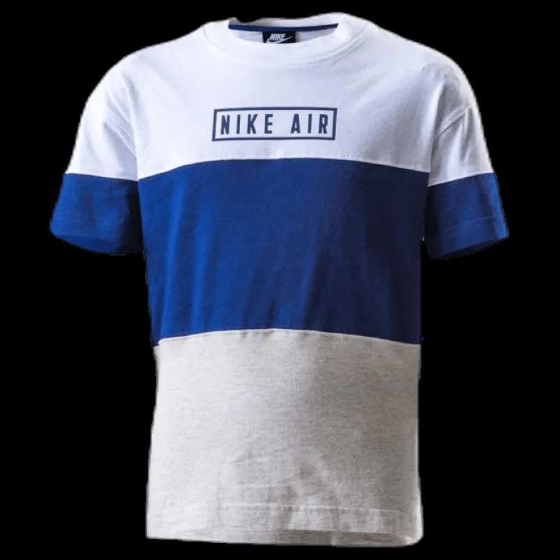 Sale Nike Boys Air Top SS Blue/White Flerfärgad