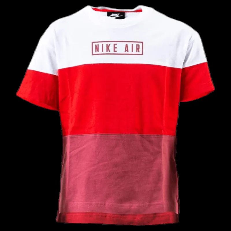 Nike Boys Air Top SS White/Red Flerfärgad Sale