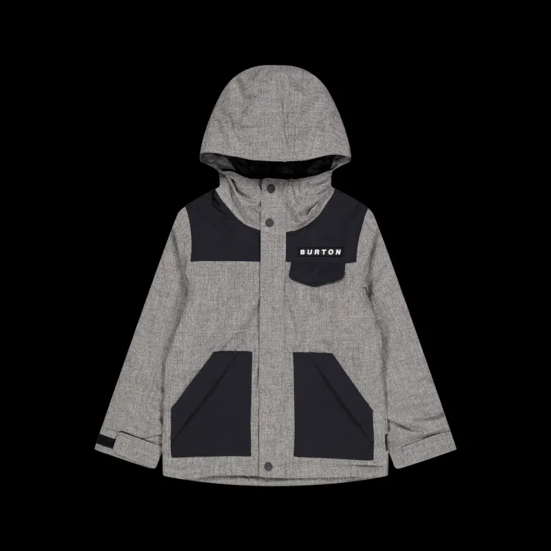Online Burton Boys Dugout Jacket Black/grey Grey, Black Grå