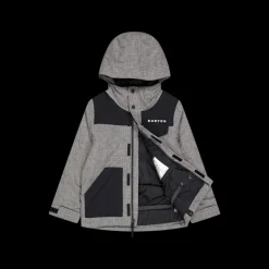 Online Burton Boys Dugout Jacket Black/grey Grey, Black Grå