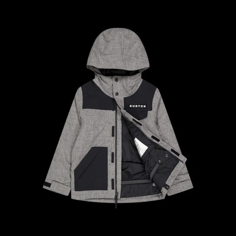 Online Burton Boys Dugout Jacket Black/grey Grey, Black Grå