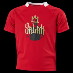 Best adidas Boys Salah Aeroready Football T-Shirt Vivid Red / Gold Metallic Röd