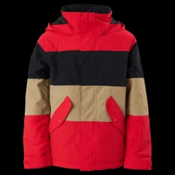 Hot Burton Boys' Symbol Jacket Tomato/true Black/kelp Flerfärgad