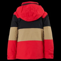 Hot Burton Boys' Symbol Jacket Tomato/true Black/kelp Flerfärgad