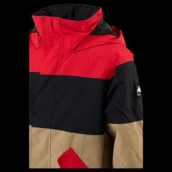 Hot Burton Boys' Symbol Jacket Tomato/true Black/kelp Flerfärgad