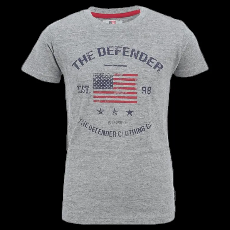 The Defender Brad Tee Jr Grey Grå Discount