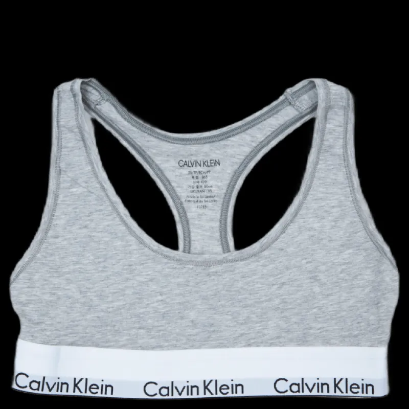 Calvin Klein Bralette Gray Grå Sale