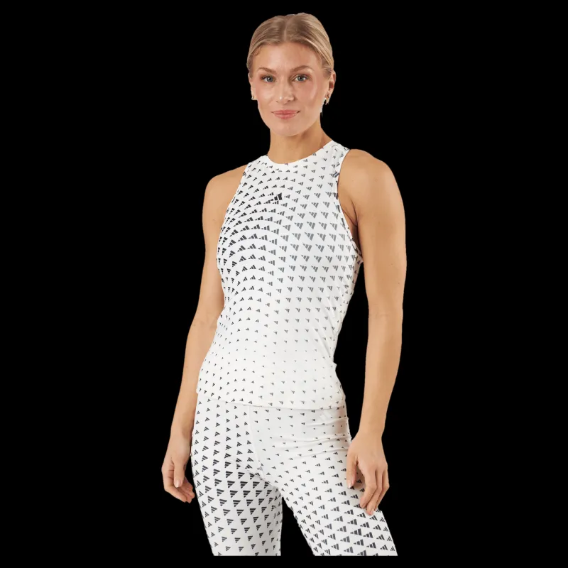 Outlet adidas Brand Love Performance Tank Top Off White Vit