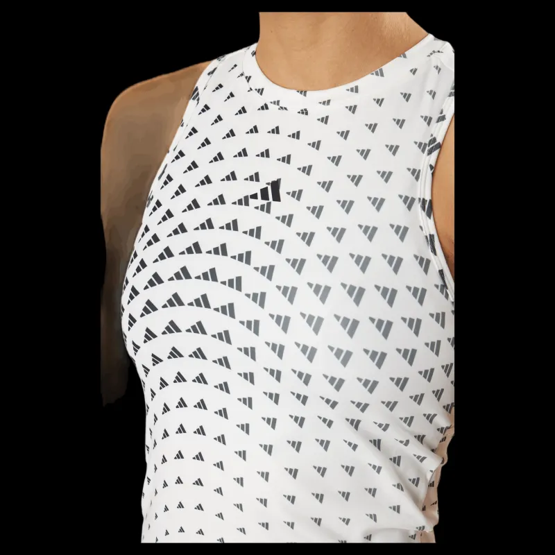 Outlet adidas Brand Love Performance Tank Top Off White Vit