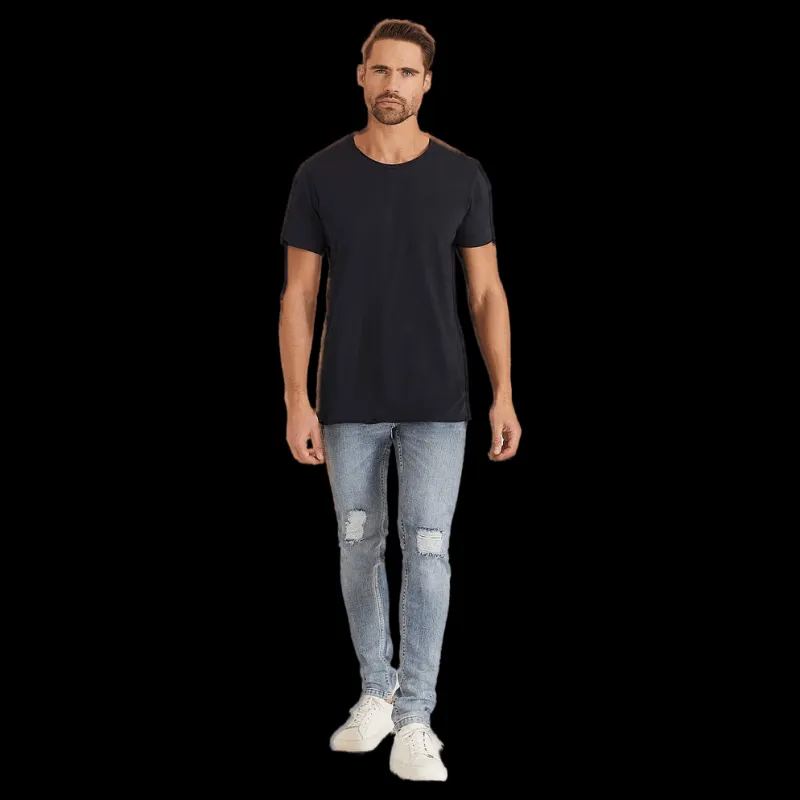 Bread & Boxers Relaxed Crew Neck Blå