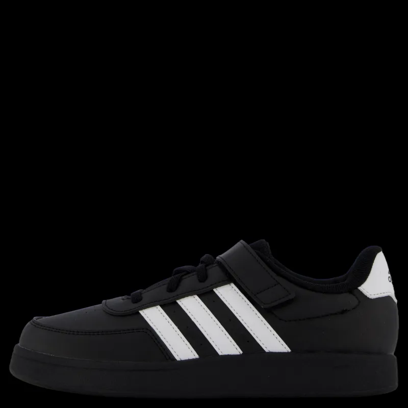adidas Breaknet Lifestyle Court Elastic Lace and Top Strap Shoes Core Black / Cloud White / Cloud White Svart New