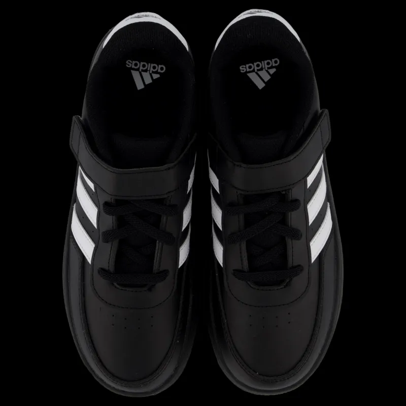 adidas Breaknet Lifestyle Court Elastic Lace and Top Strap Shoes Core Black / Cloud White / Cloud White Svart New