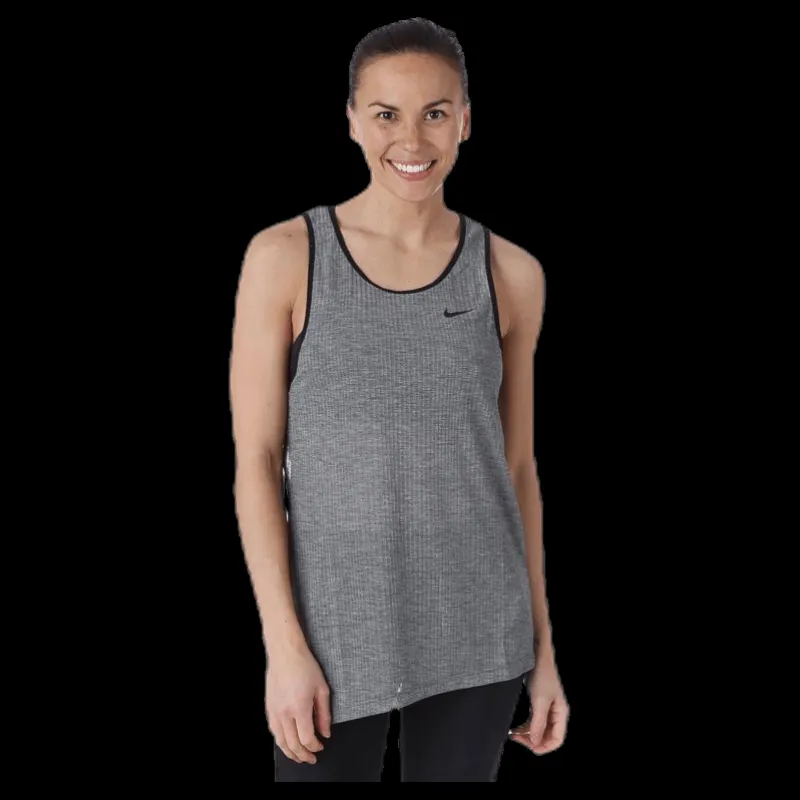 Discount Nike Breathe Tank Asymmetric Black Svart