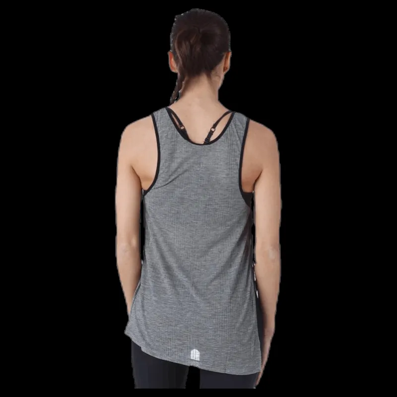 Discount Nike Breathe Tank Asymmetric Black Svart