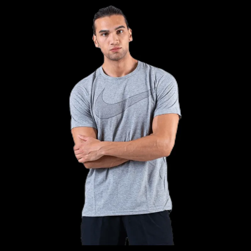 Nike Breathe Top SS Hyper Dry Black/Grey Grå Outlet