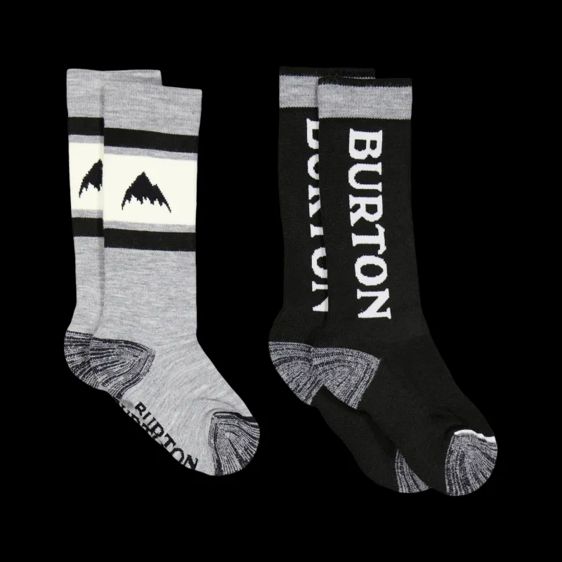 Burton Kids Weekend Sock 2-pac Black Svart Outlet