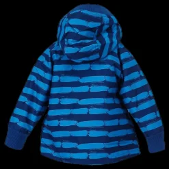 Racoon Buster Paint Jacket Blue Blå Sale