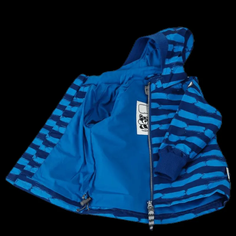 Racoon Buster Paint Jacket Blue Blå Sale