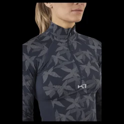 New Kari Traa Butterfly Half-Zip Shirt Blue Blå