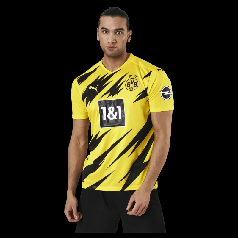 Outlet Puma Bvb Home Shirt Replica SS Black/Yellow Gul