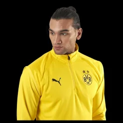 Puma BVB Warmup Midlayer Black/Yellow Gul Hot