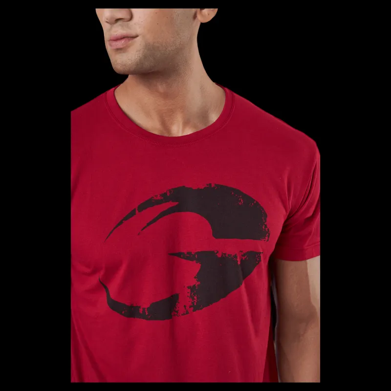 Discount GASP Cadet Tee Chili Red Röd