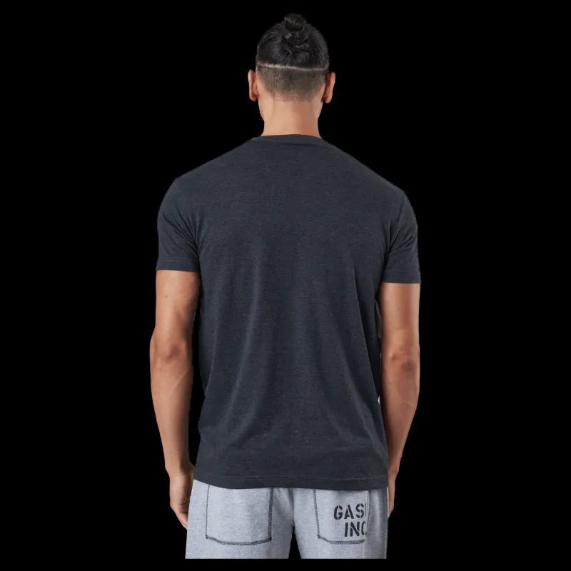 GASP Cadet Tee Dark Grey Melange Grå Hot
