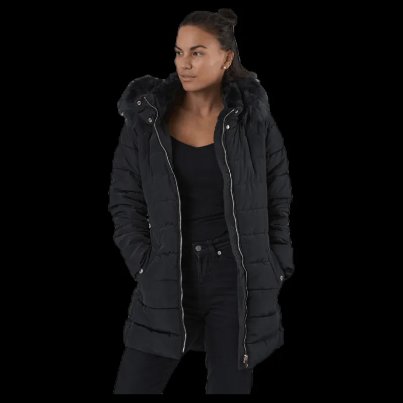 Only Camilla Quilted Coat Cc Otw Black Discount