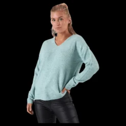 Only Camilla V-Neck L/S Pullover Knt Beige Best