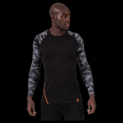 New Bula Camo Merino Wool Crew Black Svart