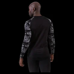 New Bula Camo Merino Wool Crew Black Svart