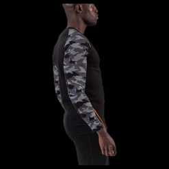 New Bula Camo Merino Wool Crew Black Svart