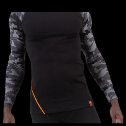New Bula Camo Merino Wool Crew Black Svart