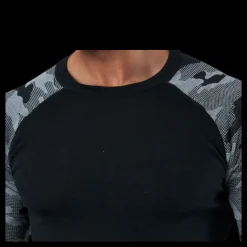 Best Bula Camo Merino Wool Crew Black/Grey Svart och Grå
