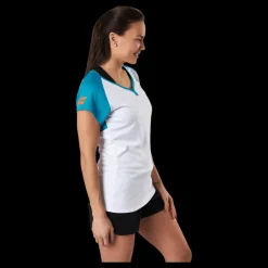 Babolat Cap Sleeve Top Play Blue/White Blå och Vit Discount
