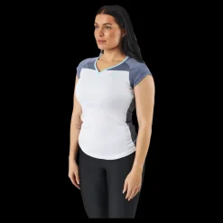 Babolat Cap Sleeve Top Play White Blue Flerfärgad Online