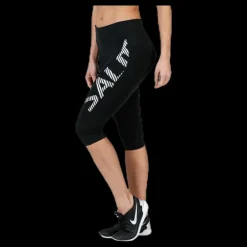 Salming Capri Logo Tights W Black Svart Discount