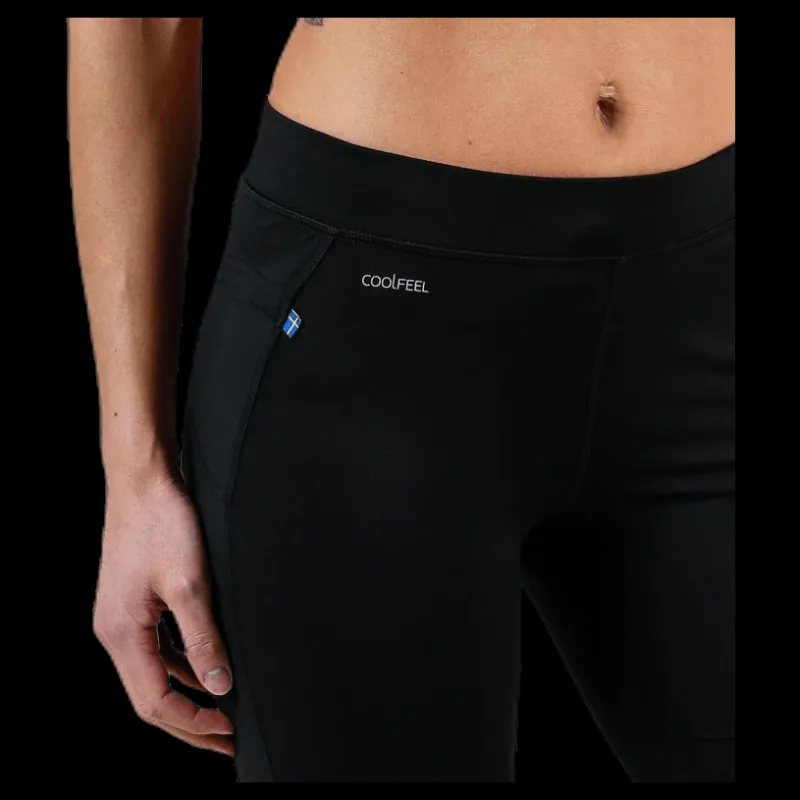 Salming Capri Logo Tights W Black Svart Discount