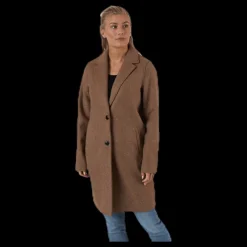 Only Carrie Bonded Coat Otw Brown Hot