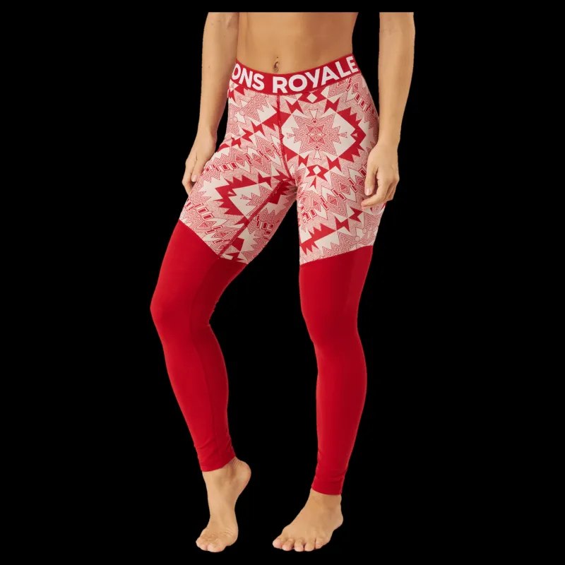 Outlet Mons Royale Cascade Merino Flex 200 Leggin Retro Red Nordtek Röd