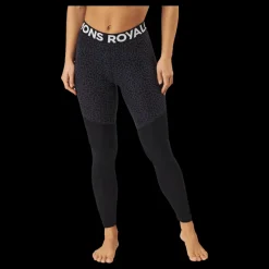 Mons Royale Cascade Merino Flex 200 Leggin Arctic Leopard Svart Outlet