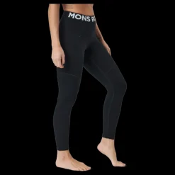 Sale Mons Royale Cascade Merino Flex 200 Leggin Black Svart