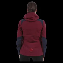New Bergans of Norway Cecilie Mountaineering Jacket Grey/Red Grå och Röd